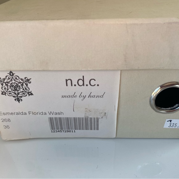 $335 N.D.C. Made by Hand Esmeralda Sandals Aged Florida Wash Taupe EU 36 / US 6 - Picture 10 of 11